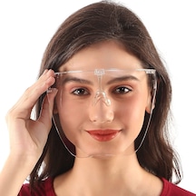 Polikarbon Maske Siperlik Tam Yüz Koruyucu Polikarbon Siperlik Face Shield With Glasses