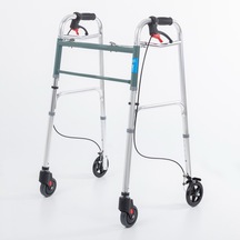 Comfort Ultra Lüx Frenli 4 Tekerli Hasta Alüminyum Tekerlekli Hasta Yürüteci Walker