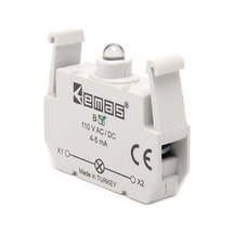 Emas BY Yedek LED'li 100-230V AC Yeşil Sinyal Blok