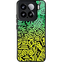 Xiaomi Mi 15 Neon Geometrik Tasarımlı Glossy Telefon Kılıfı Çok Renkli