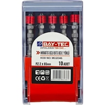 Bay-tec Mu2046 Mıknatıs Uçlu Bits Ucu 2 Yönlü Pz2x65 10adet