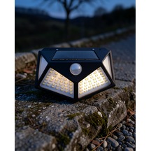 Güneş Enerjili Duvar Lambası 100 Led Uuczduvarlambası Çok Renkli