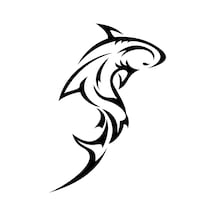 Köpek Balığı Folyo Sticker 160cm Uzunluk Karışık Renkli