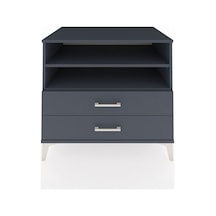 Kronos Şifonyer 2 Raflı 2 Çekmeceli 88x59x80 Antrasit-antrasit Antrasit