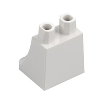 Minifigür Parçaları: Legs Modified, Bacak, Ayak: 36036 Beyaz - White