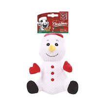 Christmas Frosty Noel Kardan Adam Köpek Oyuncağı 24x19x13cm Çok Renkli