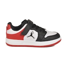 Cool Siyah Kırmızı Cırtlı Erkek Çocuk Sneaker Haykat Kısa F Siyah-kırmızı