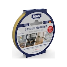 MAS ÇİFT TARAFLI KÖPÜK BANT 15MM X 5M 2642