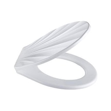 Buffer Desenli Şık Ergonomik Rahat Beyaz Renk Klozet Kapağı Diğer