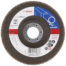 Bosch 125 mm 80 K Expert For Metal Flap Disk - 2608606718
