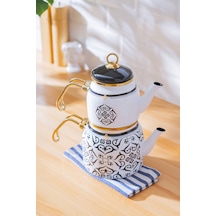 Acar Thea Emaye Mini Çaydanlık Takımı - 1750 Ml Renkli