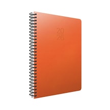 Gıpta 2026 Spiralli Haftalık Ajanda 20x28 Cm 422-sek Turuncu Turuncu