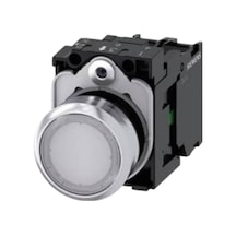Siemens 3sb6116-0db60-1ba0 - 22mm Led'li Plastik Buton Beyaz 230v Ac