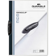 Durable Sıkıştırmalı Dosya Swingclip Ortadan Klipsli 30 Syf A4 Siyah 2260