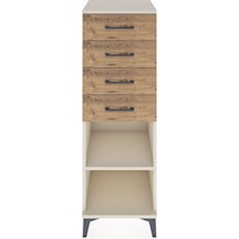 Hyperion Dolap Tek Raflı 4 Çekmeceli 44x44x134 Aytaşı-çam Aytaşı