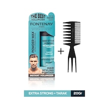 Fontenay Saç Şekillendirici Pudra Toz Wax Mat Effect Mavı 20gr + Şekil Tarağı 2'li Set