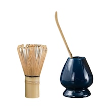 Suntek Magideal Matcha Seti Seramik Çırpıcı Tutucu Tören Bambu G-mavi