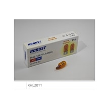 T10 Park Ampulü 5w Büyük Dipsiz Doğal Cam Turuncu Amber 10'lu Rhl2011 Onkar Otk-24277