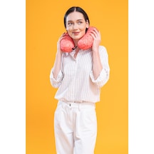 Visco Seyahat Yastığı Boyun Yastığı Kalpli- 31x31x9 Cm Kırmızı