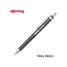 Rotring Versatil Kalem Tıkky Retro Metalik Gri 0.5 Mm 2202567 Çok Renkli