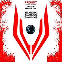 Pcx 2021 - 2024 Uyumlu Far Üstü Şeffaf Film Sticker 04 Diğer