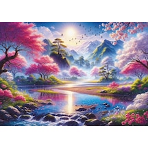 Art Puzzle 1500 Parça The Cherry Blossom Valley Puzzle