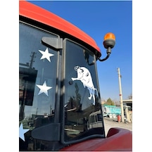 Zıplayan Boğa Sticker Oto Cam Sticker 40 40 Cm