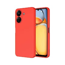 Xiaomi Poco C65 Kılıf Yumuşak Silikon Kamera Korumalı Lansman Pazarplus Kırmızı