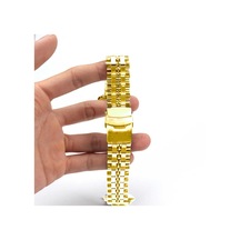 Watch Ultra 49mm Kordon Uyumlu Krd-54 Metal Strap Kayış Clo- Gold