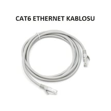 Cat6 Utp Patch Kablo Ethernet Kablosu Gri Renk 3 Metre