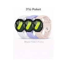 Samsung Galaxy Watch 7 6 5 4 Fe 40 44 Mm 42 43 46 47 Mm Uyumlu 3'lü Yüksek Kalite Silikon Kordon