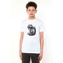 Naruto Jiraiya Baskılı Unisex Çocuk Beyaz T-Shirt (534786613)