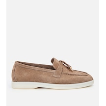 Hotiç Kadın Deri Bej Loafer