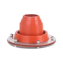 Bloomnest Çadır İçin Jack Kiti Esnek Çatı Silikon Borusu Sızdırmaz Yüksek Isı Dayanıklı Yanık Önleyici Şömine Kırmızı Kırmızı