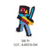 Ütü İle Yapışan Arma-patch-yama Mıne-craft Steve 4,5x7,5 Cm 1 Adet - 838564307