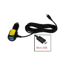 Micro Usb Kablolu Şarj Cihazı 2 Port Usb Micro Usb Çakmak Şarj Aleti