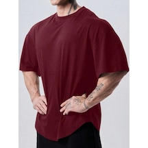 Genius Store Genius Erkek Spor Tişört Oversize Fitness & Gym Antrenman Tişörtü Bordo Genius Store Genius Erkek Spor Tişört Oversize Fitness & Gym Antrenman Tişörtü Bordo