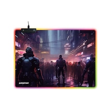 Polosmart Pgs306 Rgb Aydınlatma Kaydırmaz Taban Ergonomik Desenli Gaming Oyuncu Mouse Pad