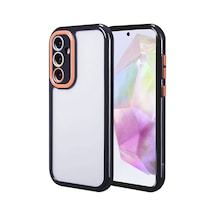Zore Galaxy A35 Kılıf Kamera Korumalı Renkli Kenar Ve Çerçeve Tasarımlı Ogaa Vitamin Kapak-siyah