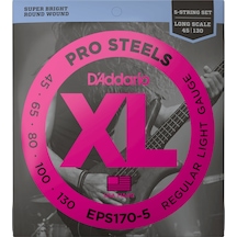 D'addario Eps170-5 Prosteels 5-String Bass. Light. 45-130. Long S
