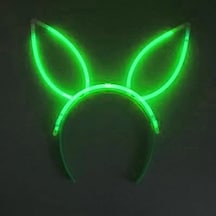 Mey İthalat Karanlıkta Yanan Fosforlu Glow Taç 6 Renk 6 Adet Yeşil