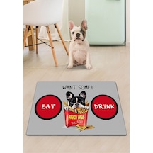Pvc Frenc Fries Kedi Köpek Mama Paspası Köpek - Kedi Eşyaları Malzemeleri Aksesuarı
