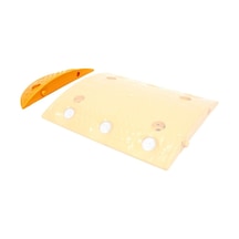 İleri Trafik Oval Hız Kesici Kapağı Yol Kasisi 10 x 30 x 4 CM Eko Sarı - İLT5201-SR