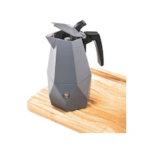 Mukko Home Mokapot -3 Cups Coffeehutt Bigg Coffee Kahve Demleme Kahve Ekipmanı Italyan Filtre Kahve Makinesi,gri