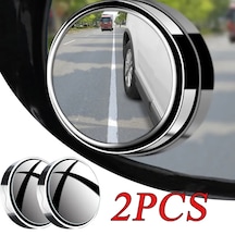 2 Adet Silver-2pcs Araba Dikiz Aynası Dışbükey Ayna Kör Bölge Ayna Ek Aynalar Araba Ölü Açı Kör Nokta Aynası Karayolu Kör Ayna
