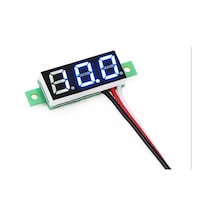 0.28 Inch 0-100 3 Kablolu Dc Voltmetre Mavi