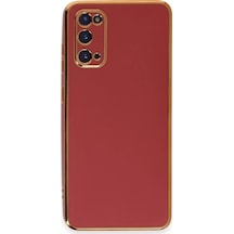 Newface Samsung Galaxy S20 Kılıf Volet Silikon - Kırmızı