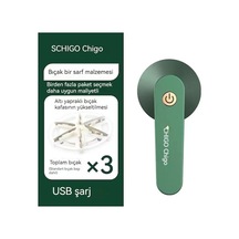Bosphorusboutique Yün Yeşil Yeşil Yeni Yedek Yedek Usb Topu Şarj Şarj Kullanımlı Kesici Kazıyıcı Hqgoodstore Giyim Ev Çift Bıçak 3 3 Gw Yeşil