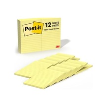 Orijinal Notes, 4 X 6, Lined, Canary Yellow, 12 100-sheet Ped/paket