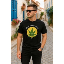 Zenna Tarz Ön Ve Arka Baskılı Oversize Bisiklet Yaka T-shirt- Siyah